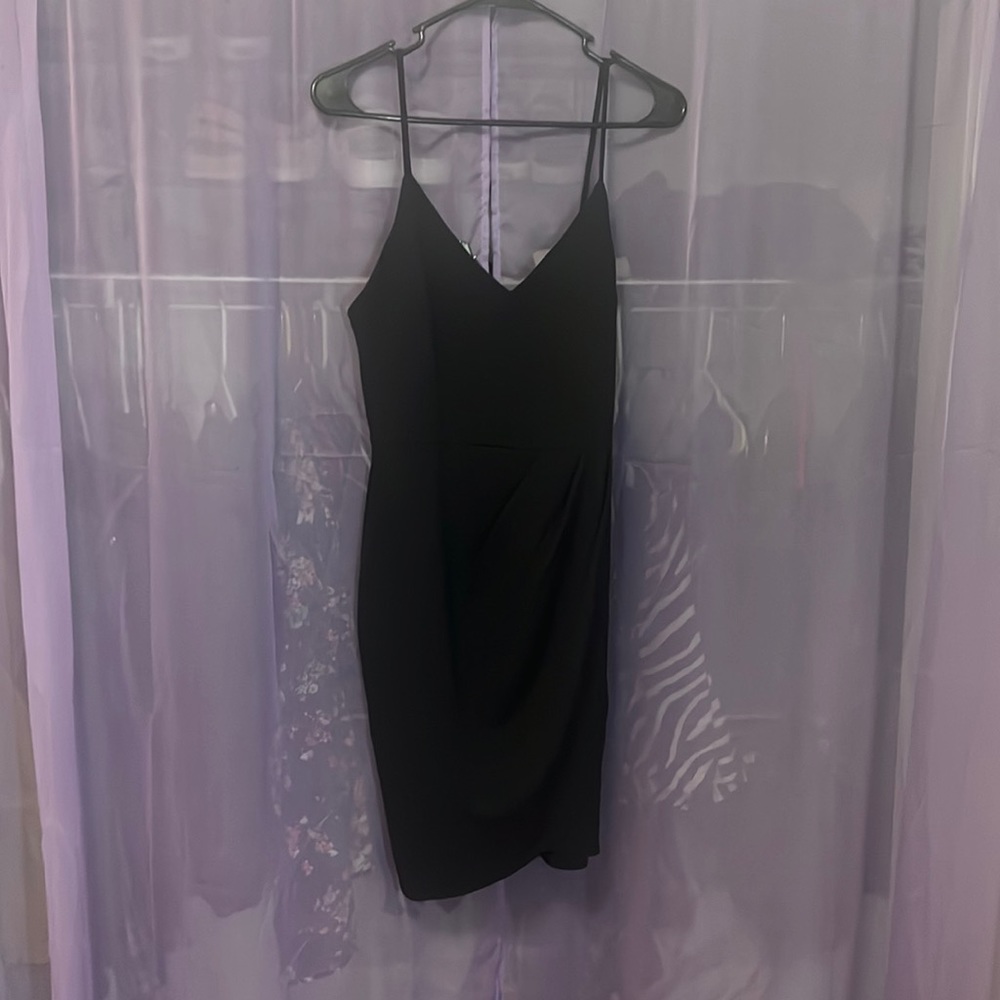 Black mini dress